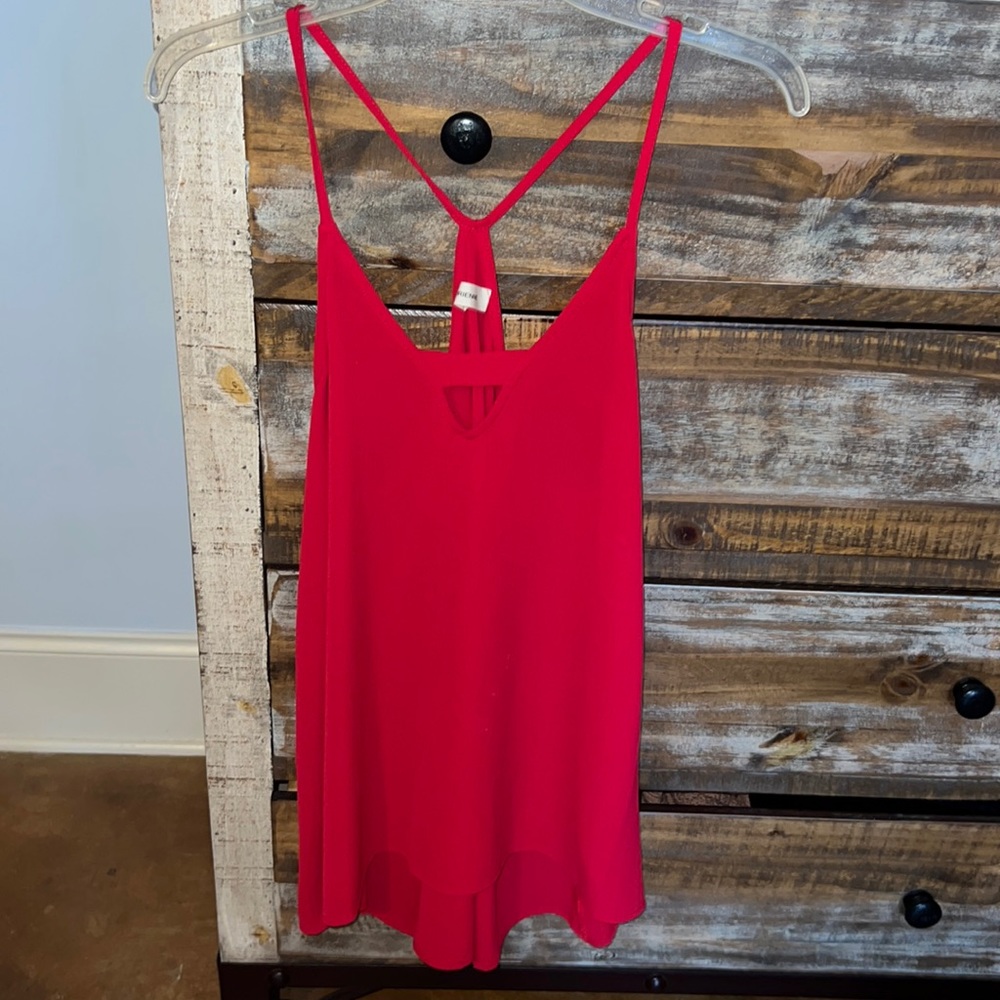 Red Cross Back Blouse